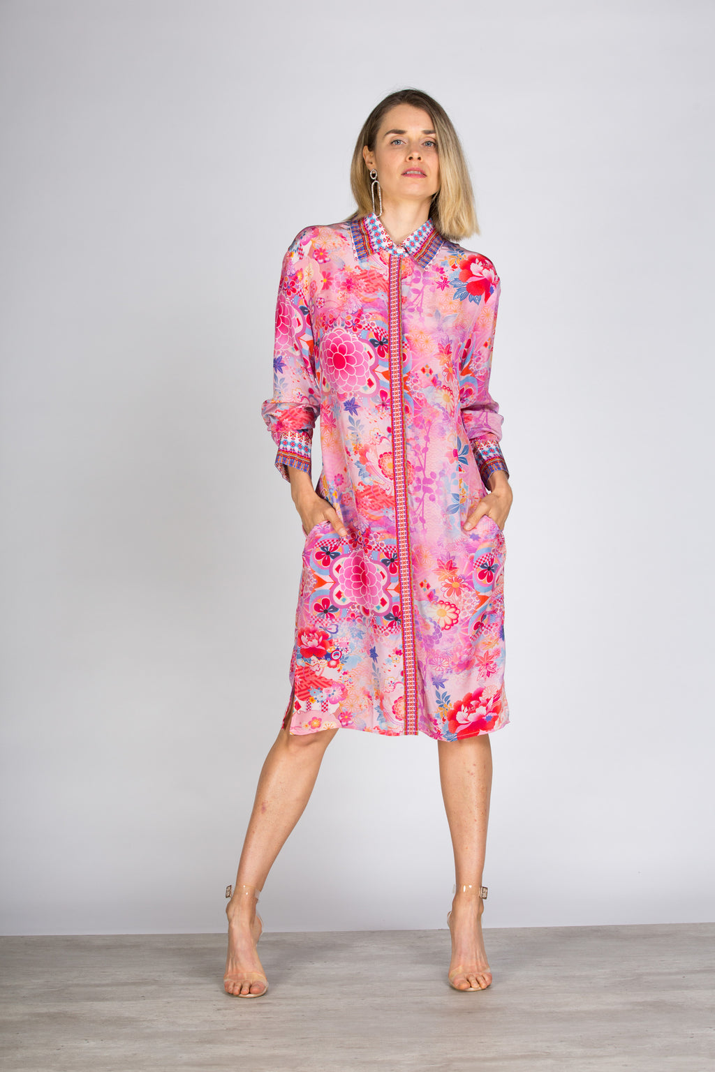 Cherry Blossom Shirt Dress