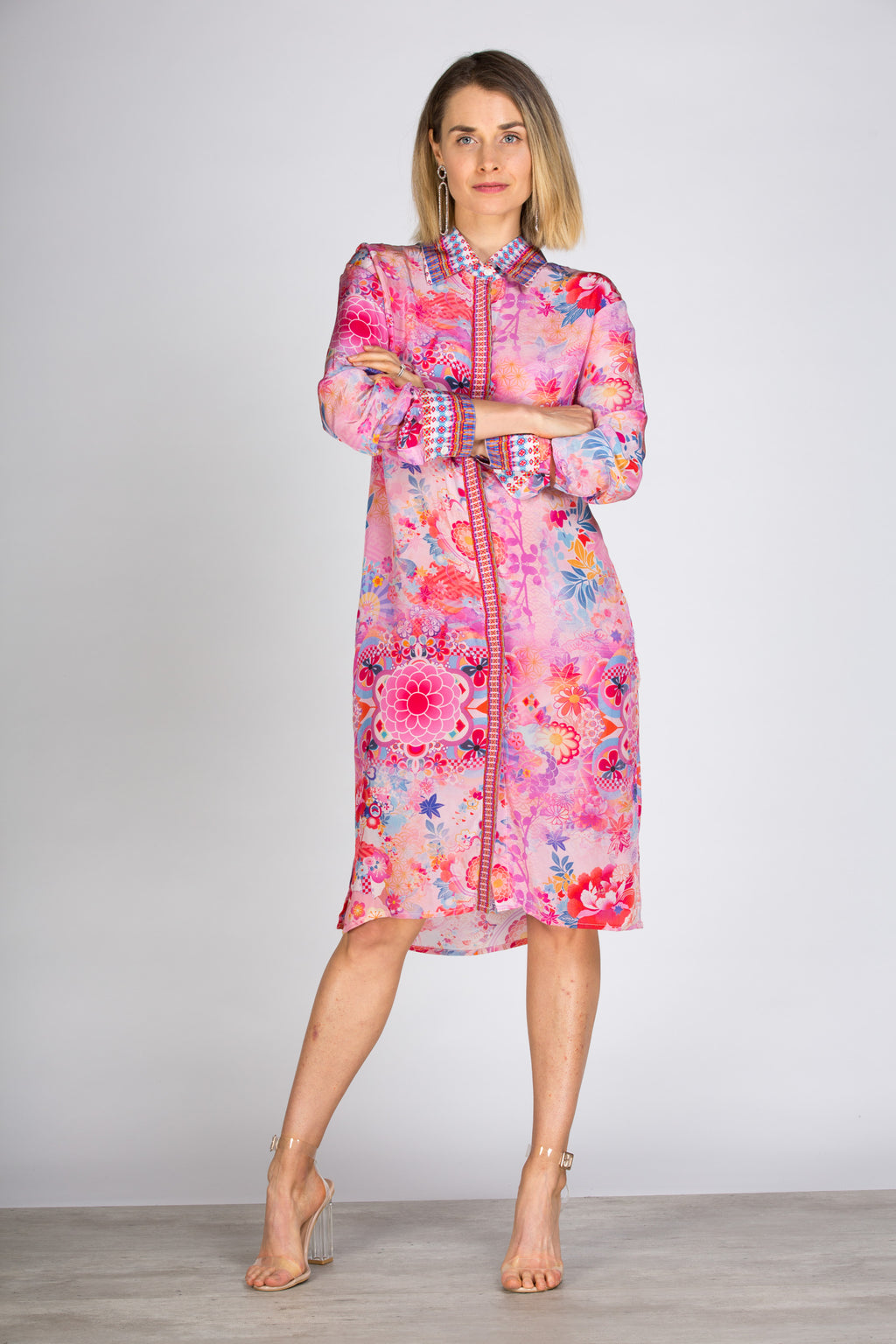 Cherry Blossom Shirt Dress