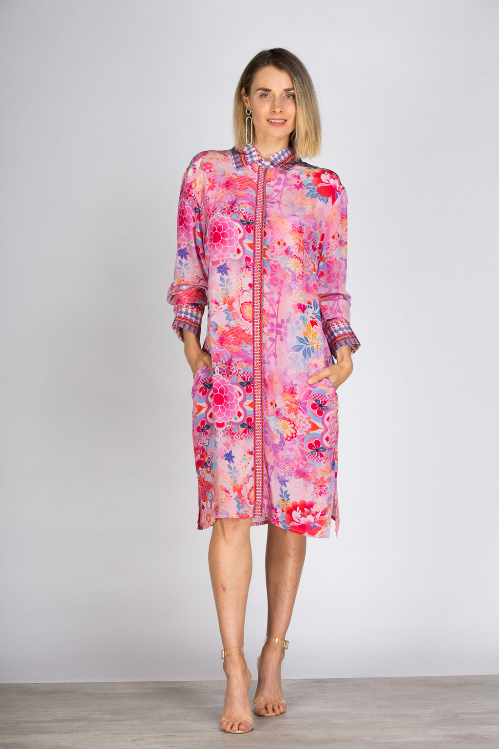 Cherry Blossom Shirt Dress