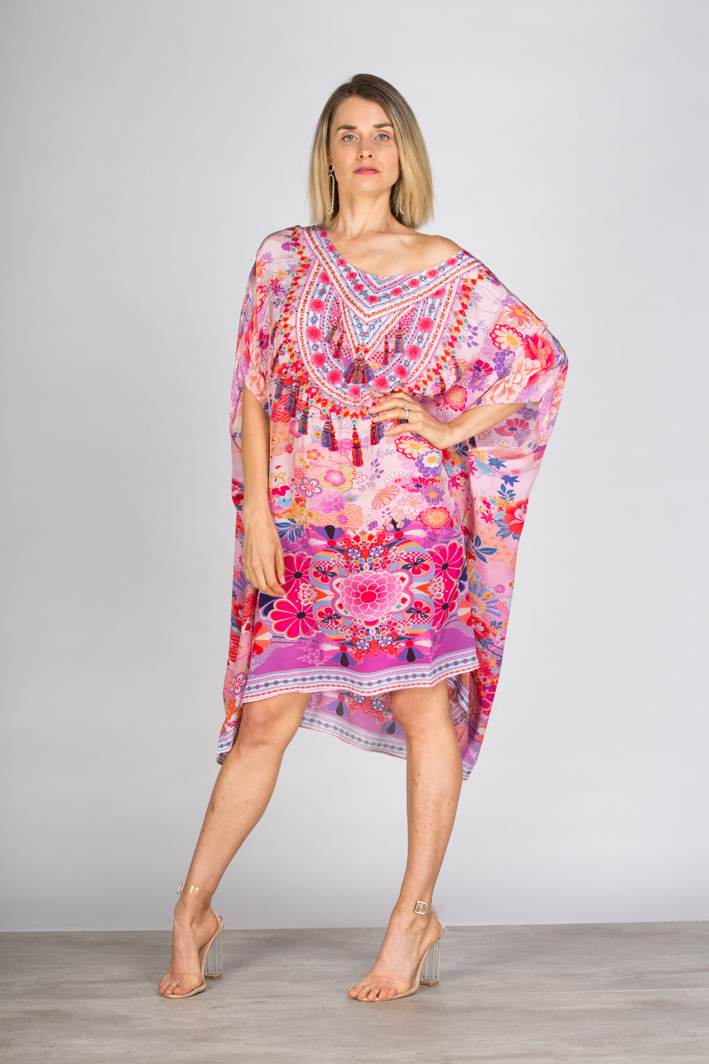 Cherry Blossom Short Box Kaftan