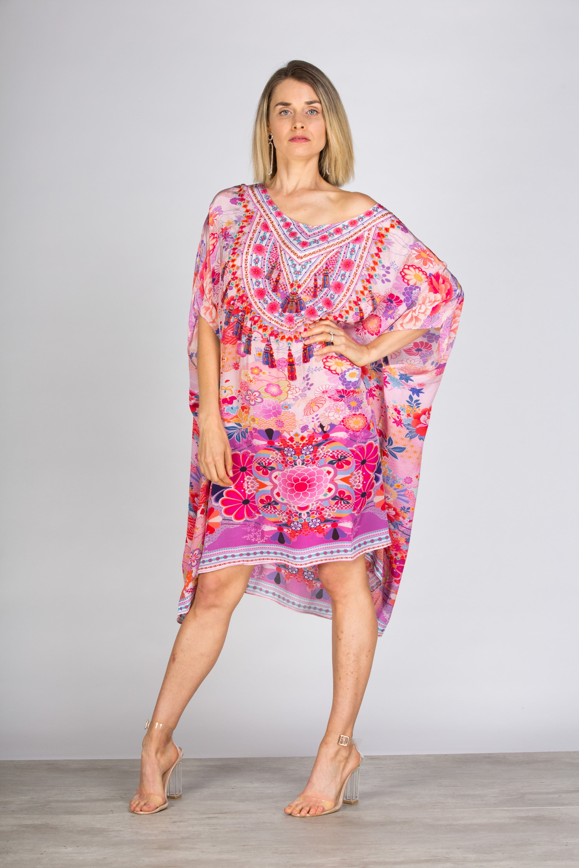 Cherry Blossom Short Box Kaftan