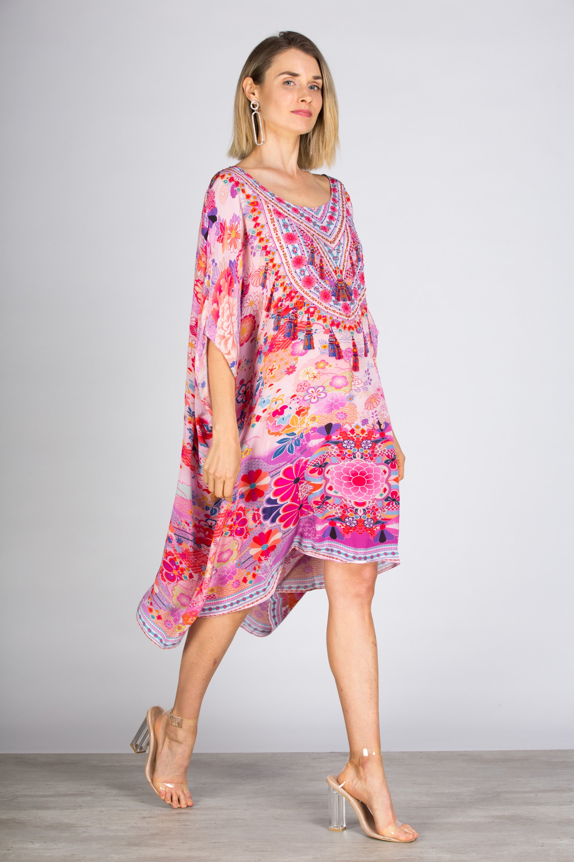 Cherry Blossom Short Box Kaftan