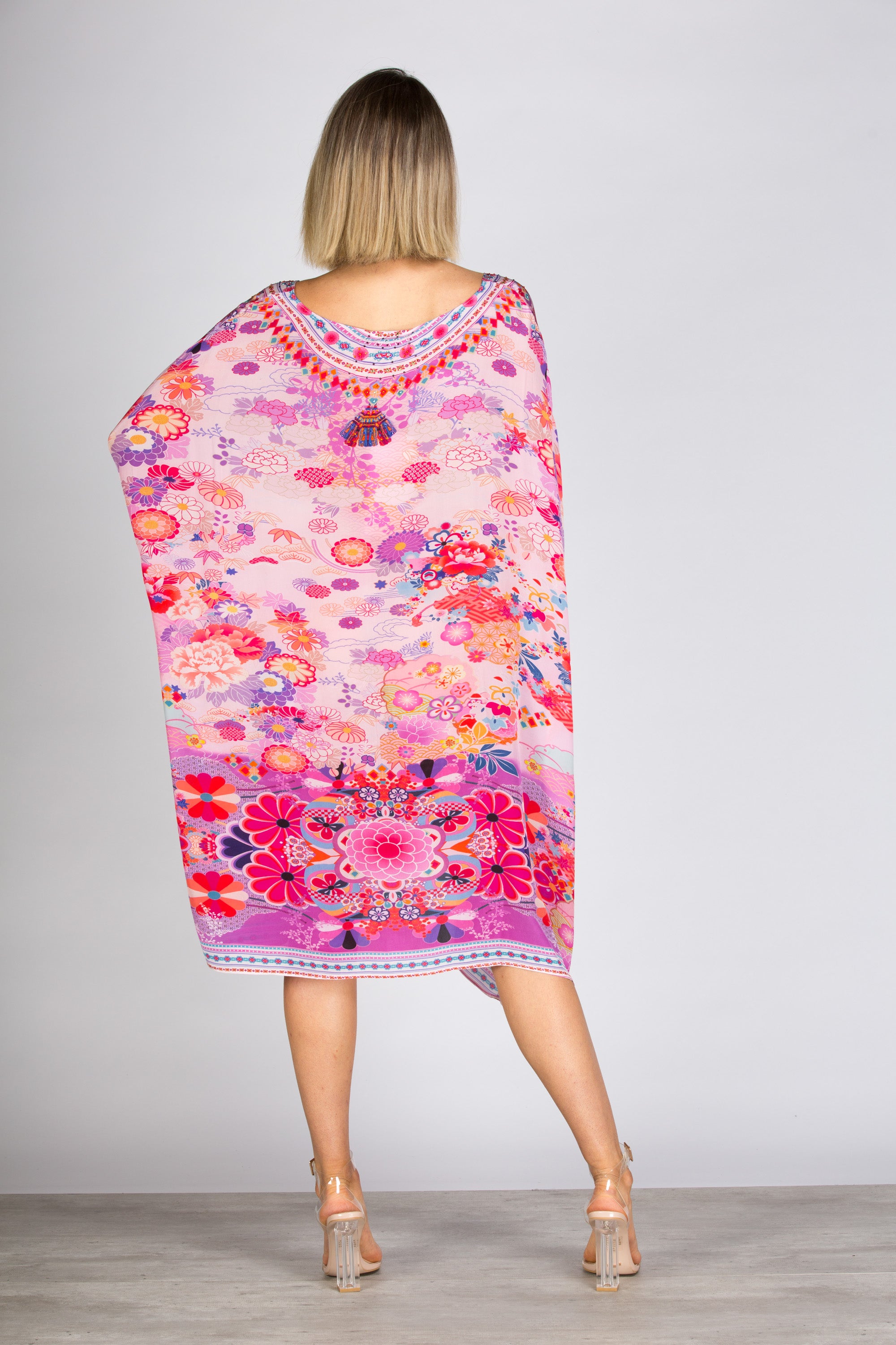 Cherry Blossom Short Box Kaftan