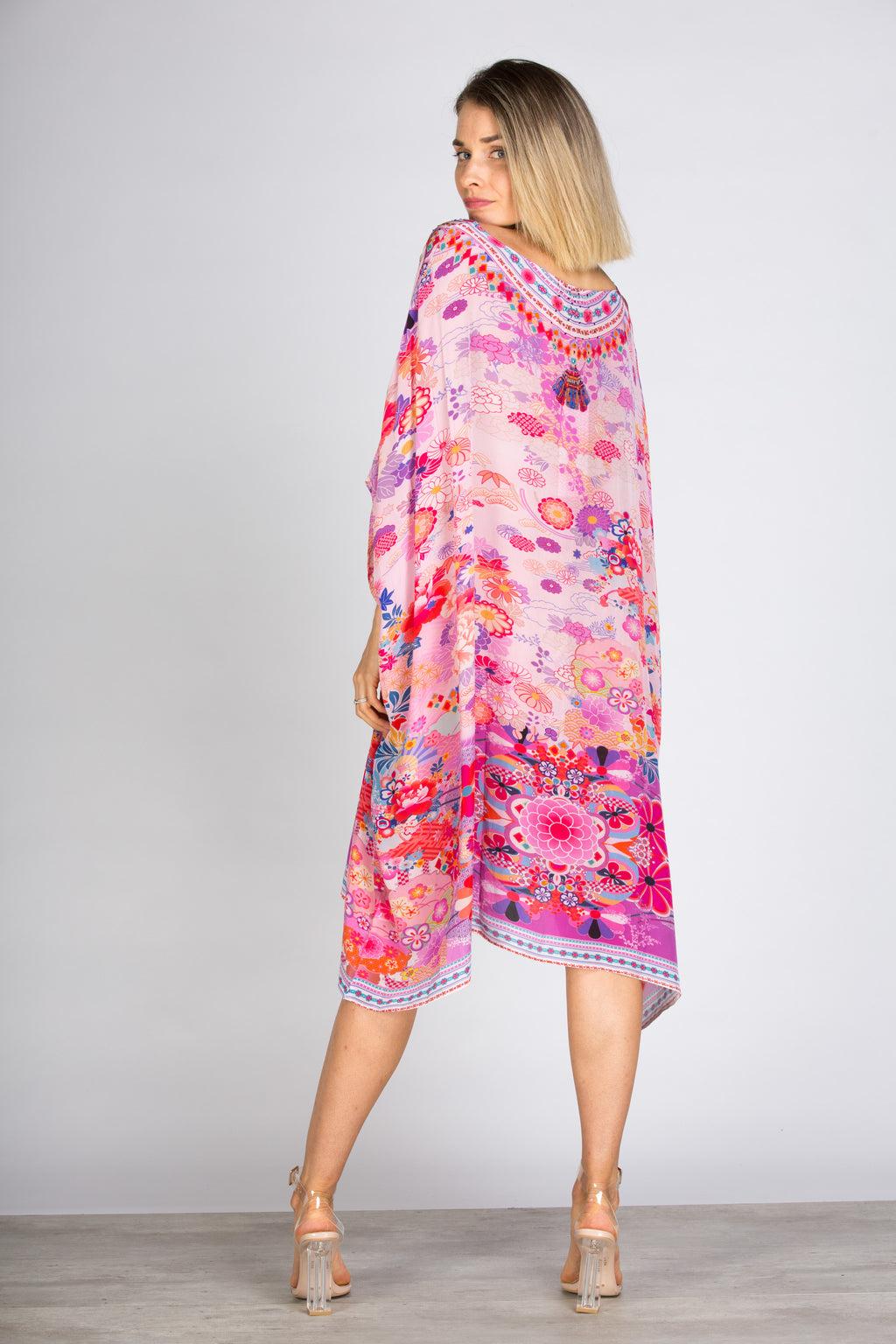 Cherry Blossom Short Box Kaftan
