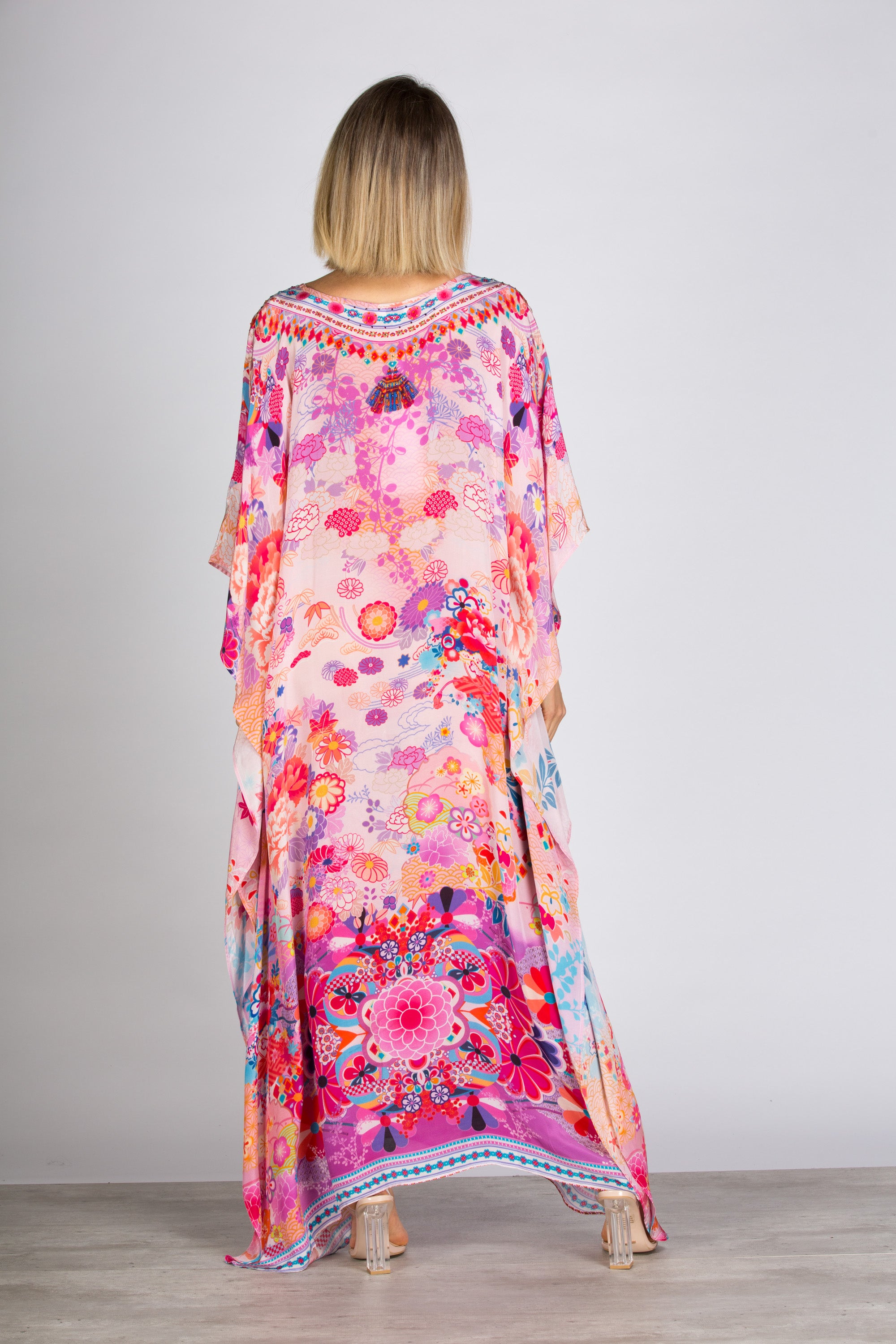 Cherry Blossom Long Kaftan