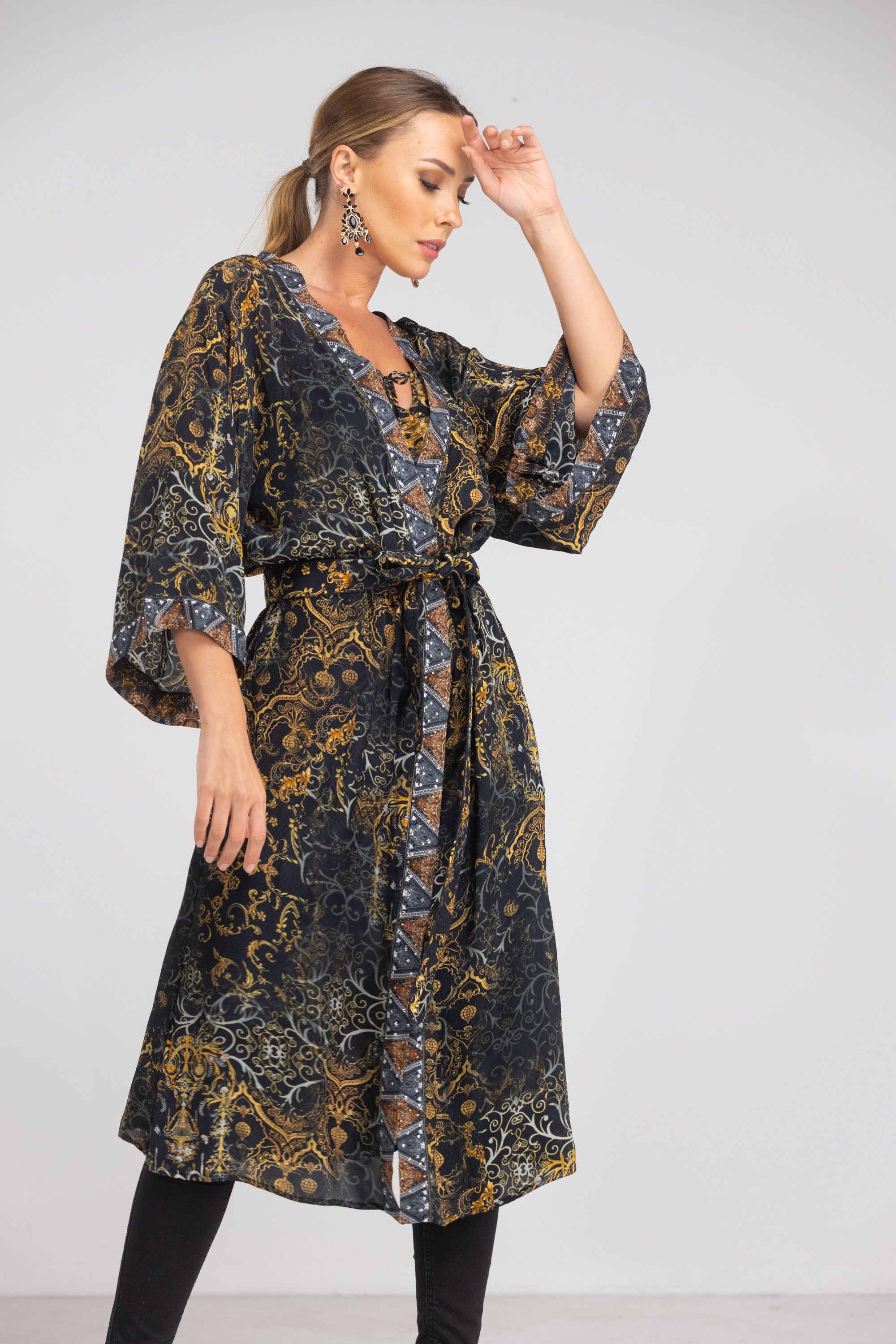 Valletta Long Kimono Shrug