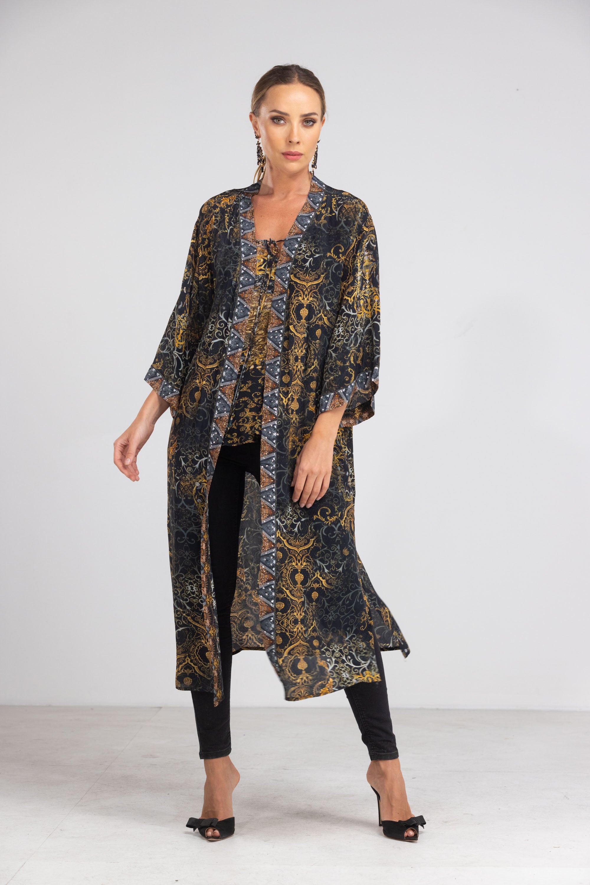 Valletta Long Kimono Shrug