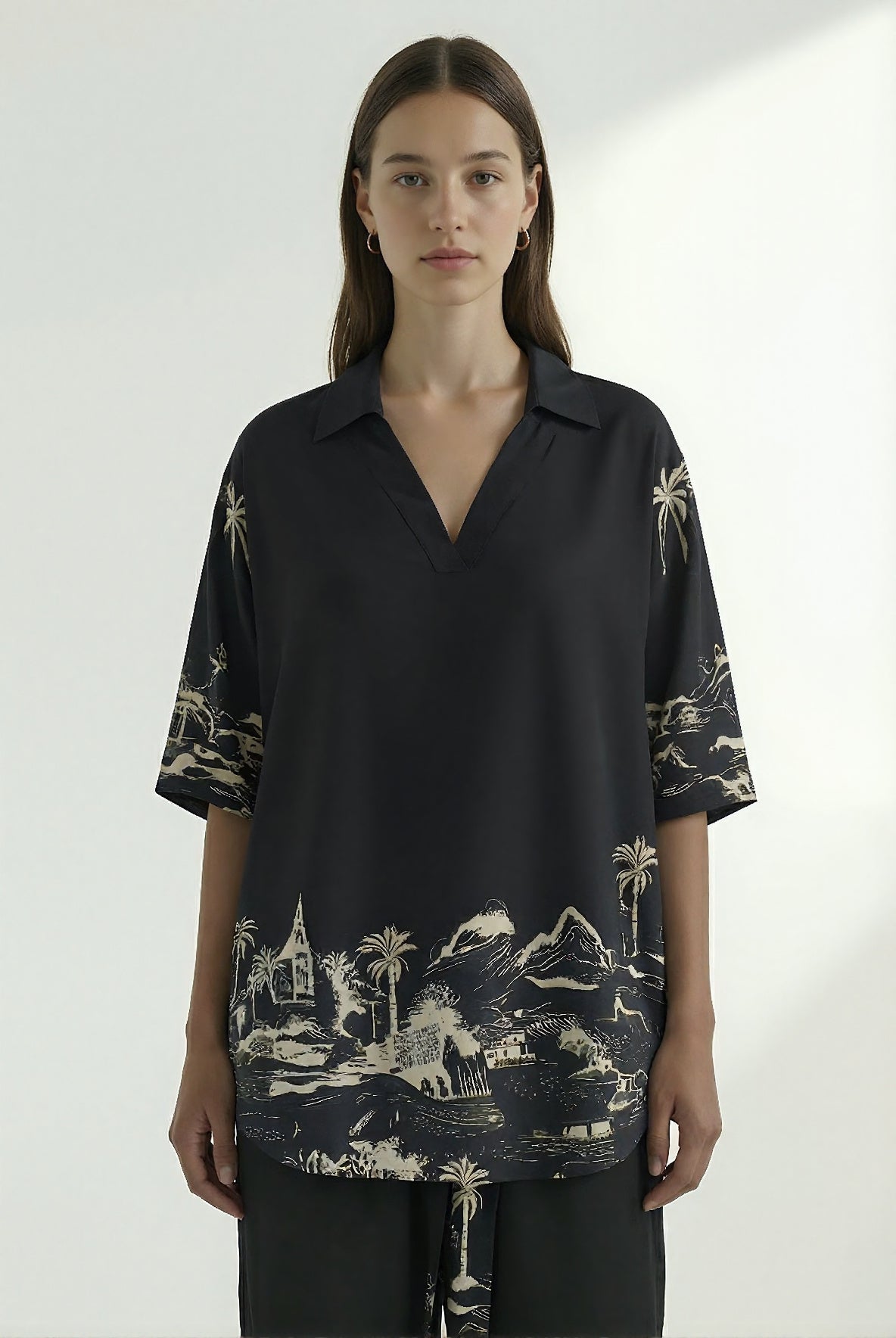 Wayfarer Resort Top Black