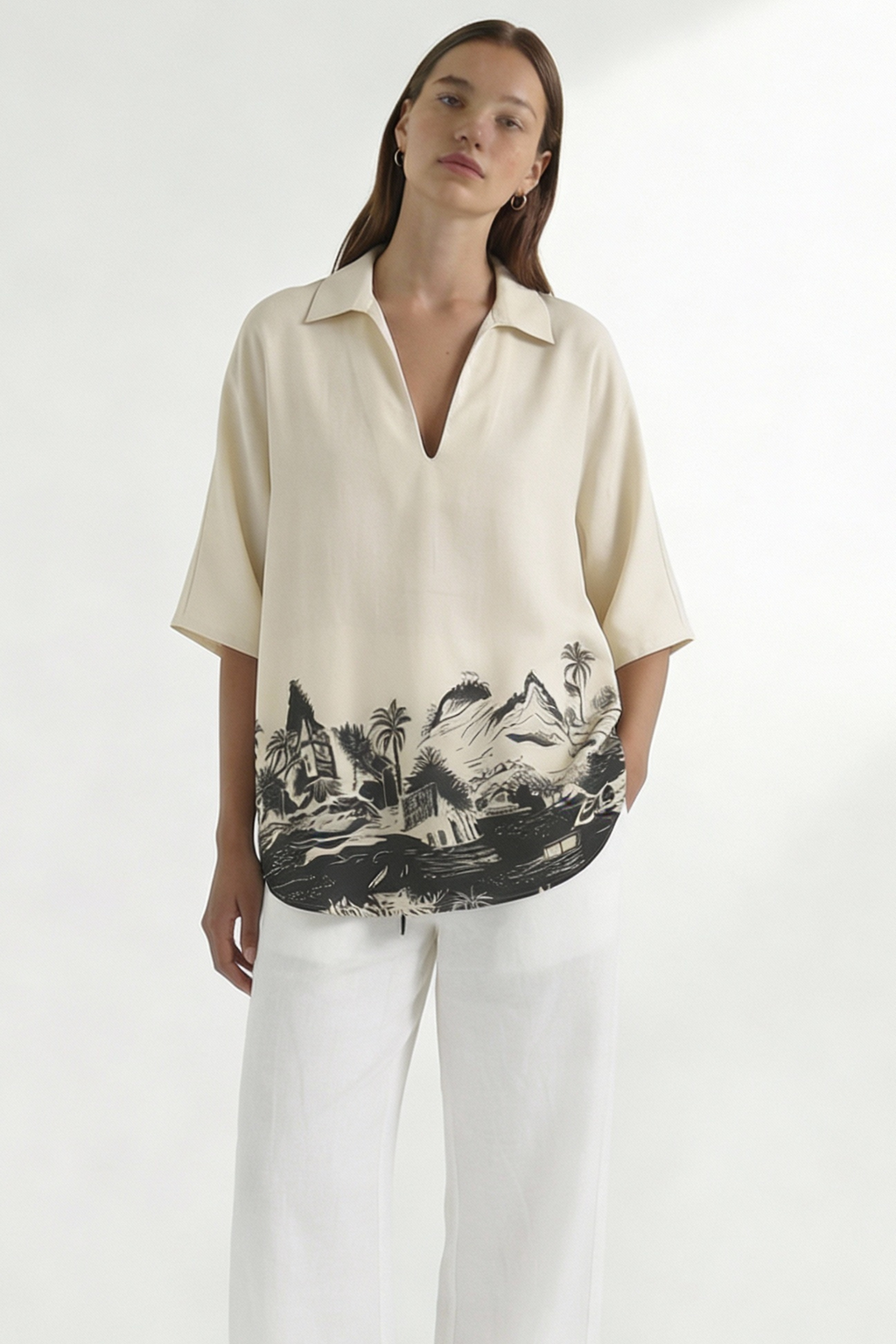 Wayfarer Resort Top Cream