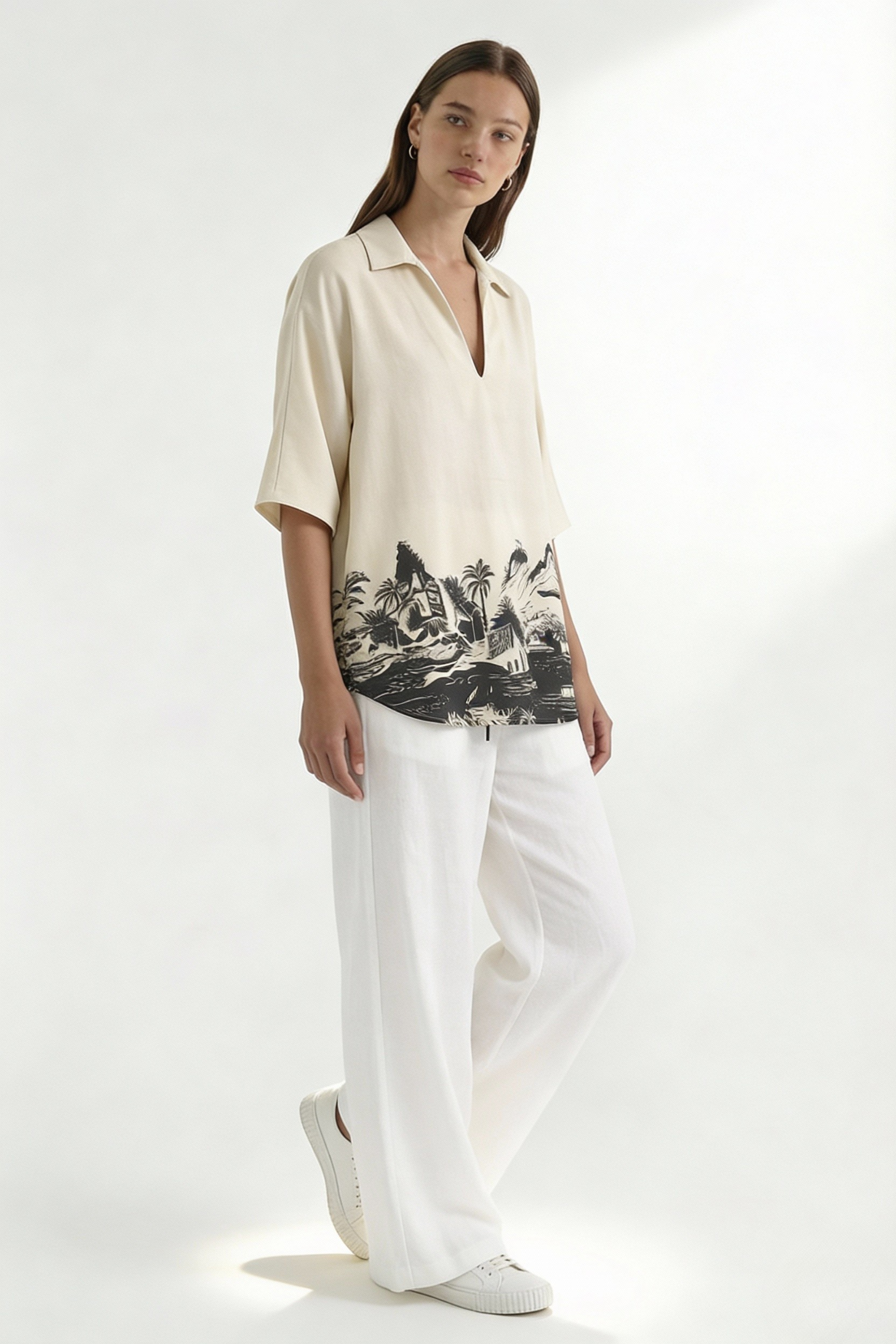 Wayfarer Resort Top Cream