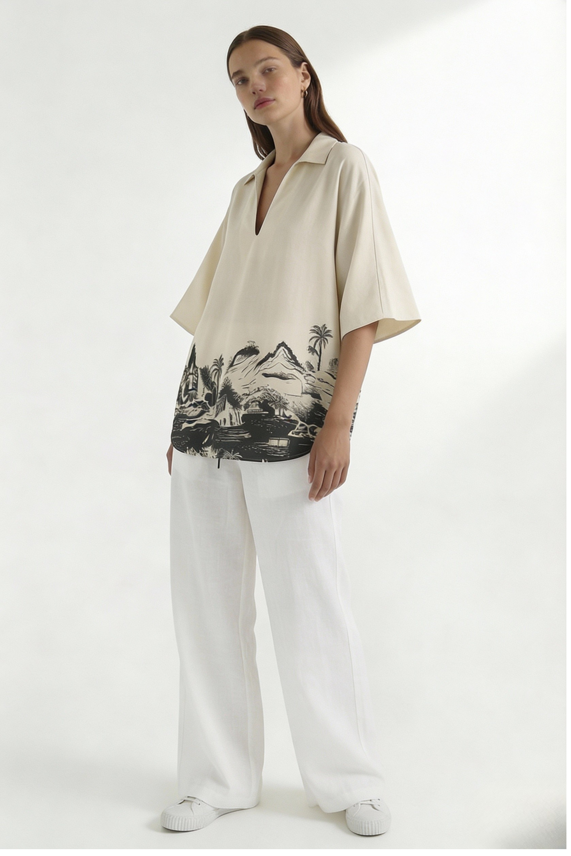 Wayfarer Resort Top Cream