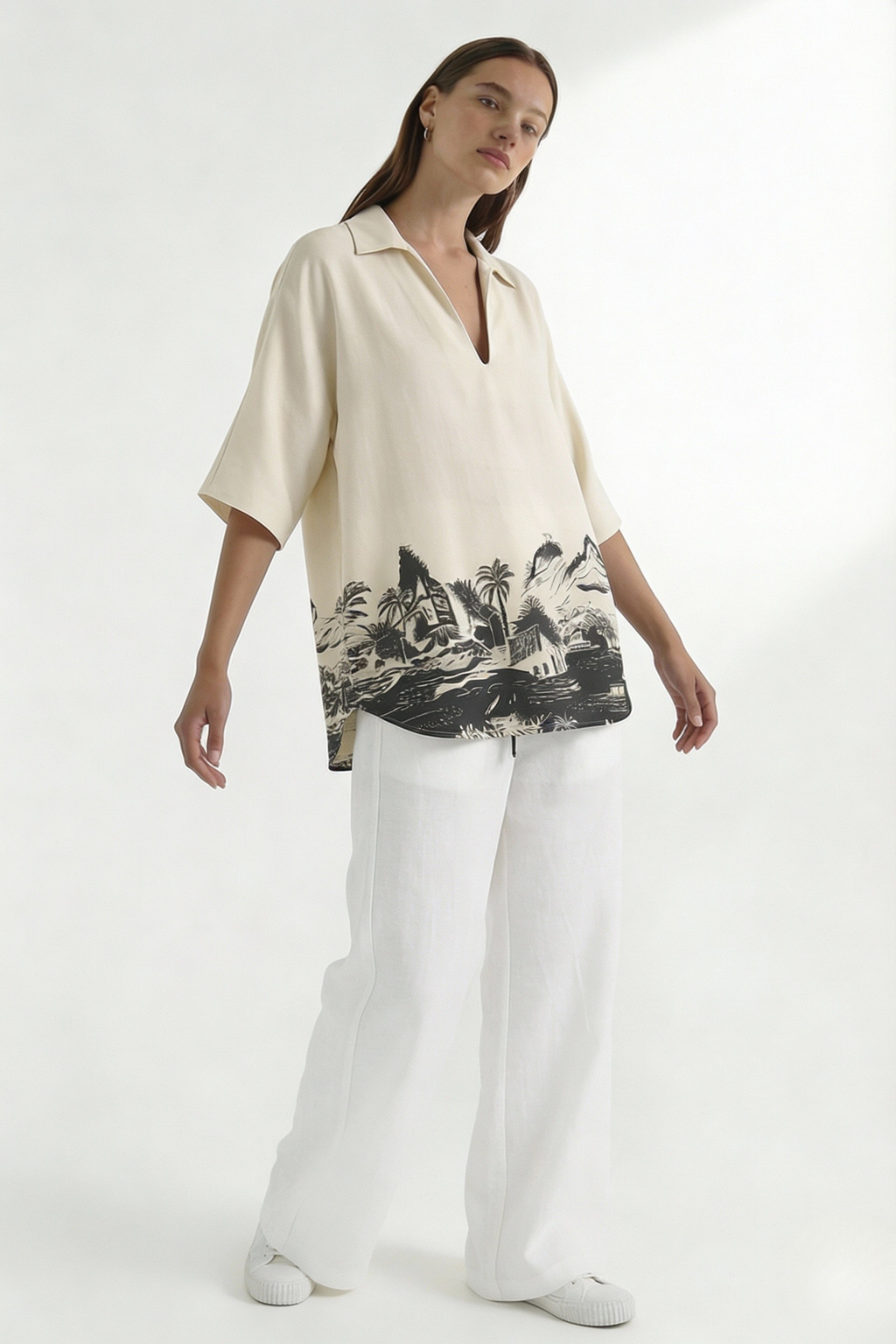 Wayfarer Resort Top Cream