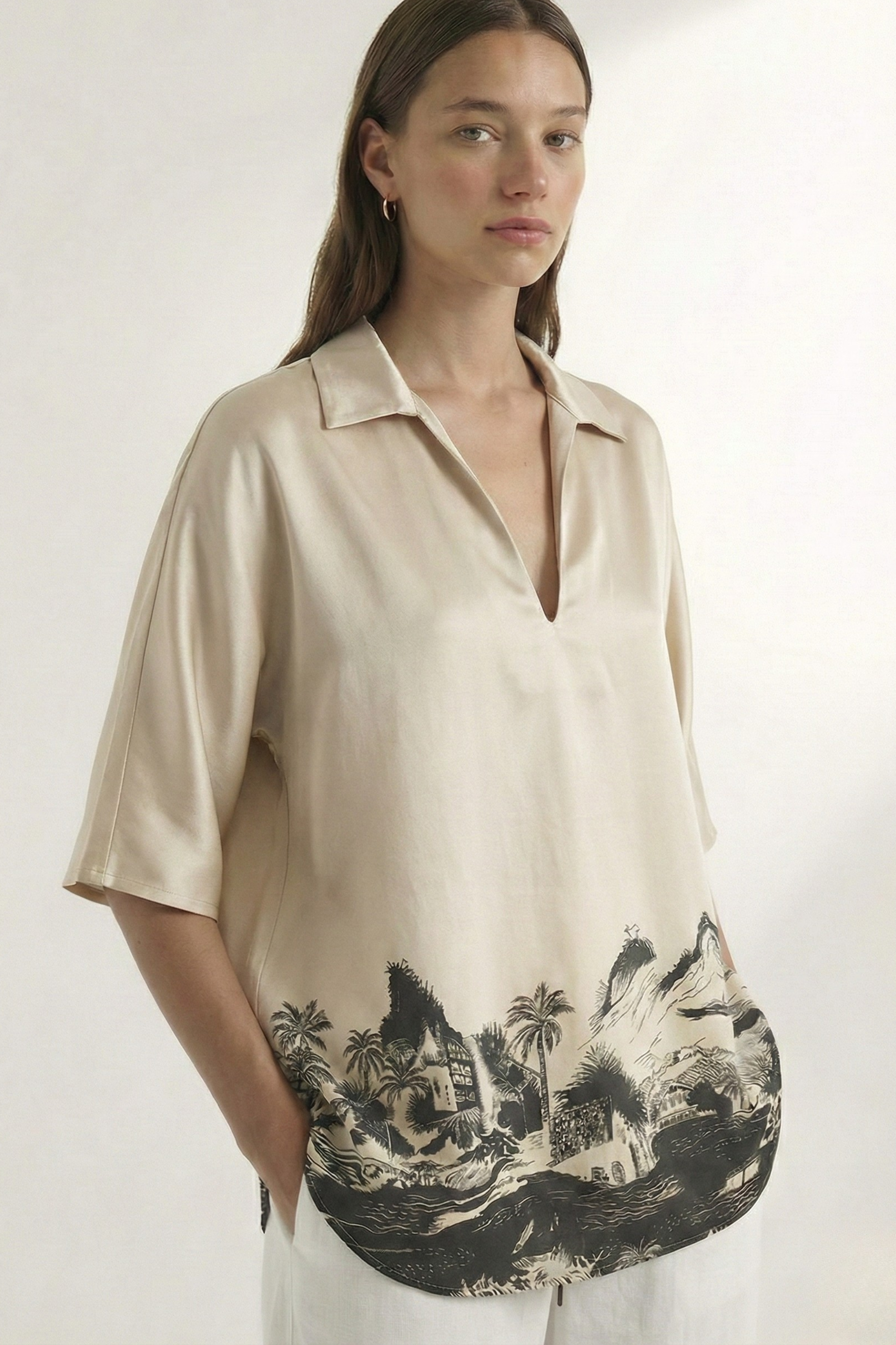 Wayfarer Resort Top Cream