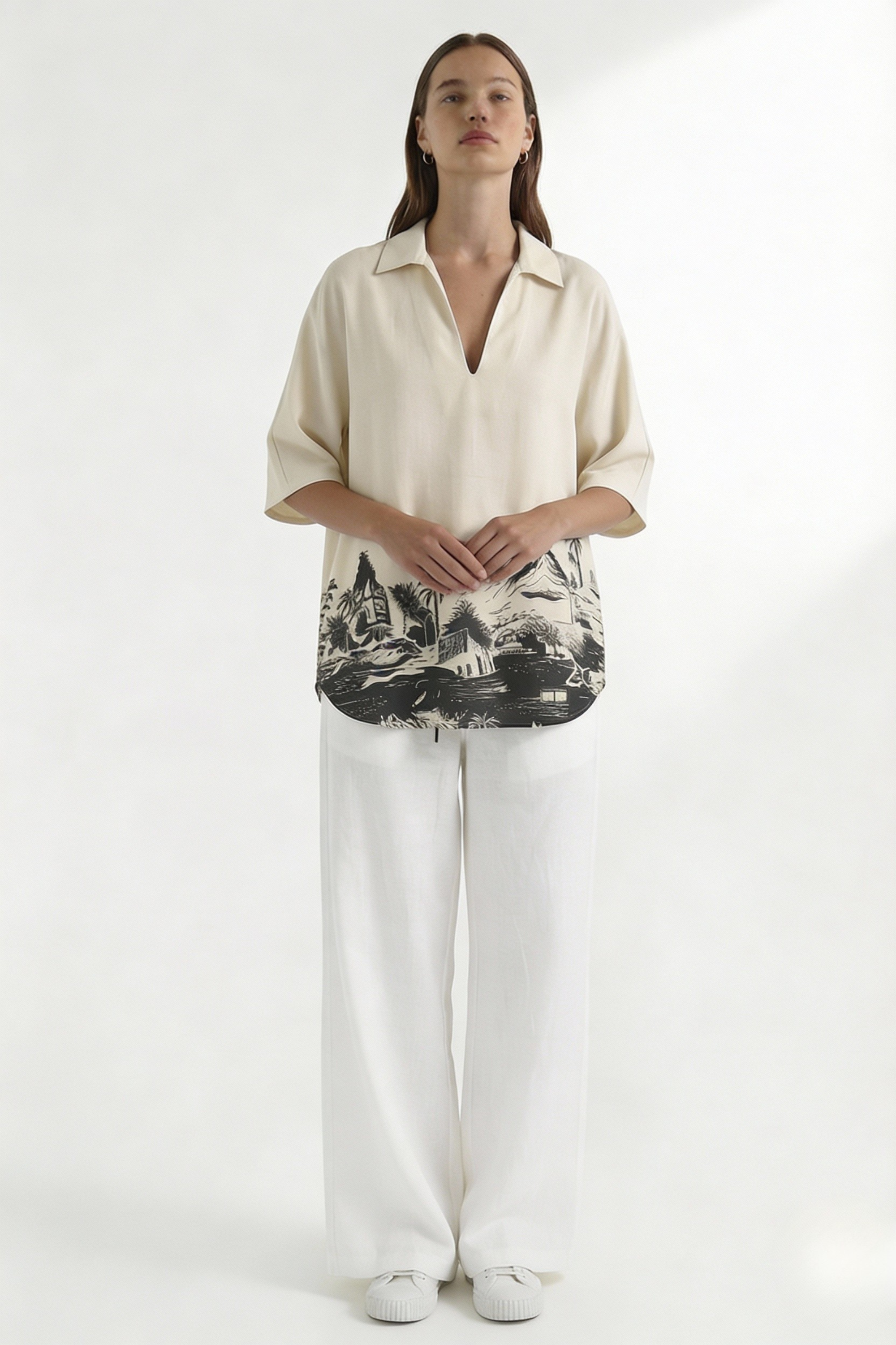 Wayfarer Resort Top Cream