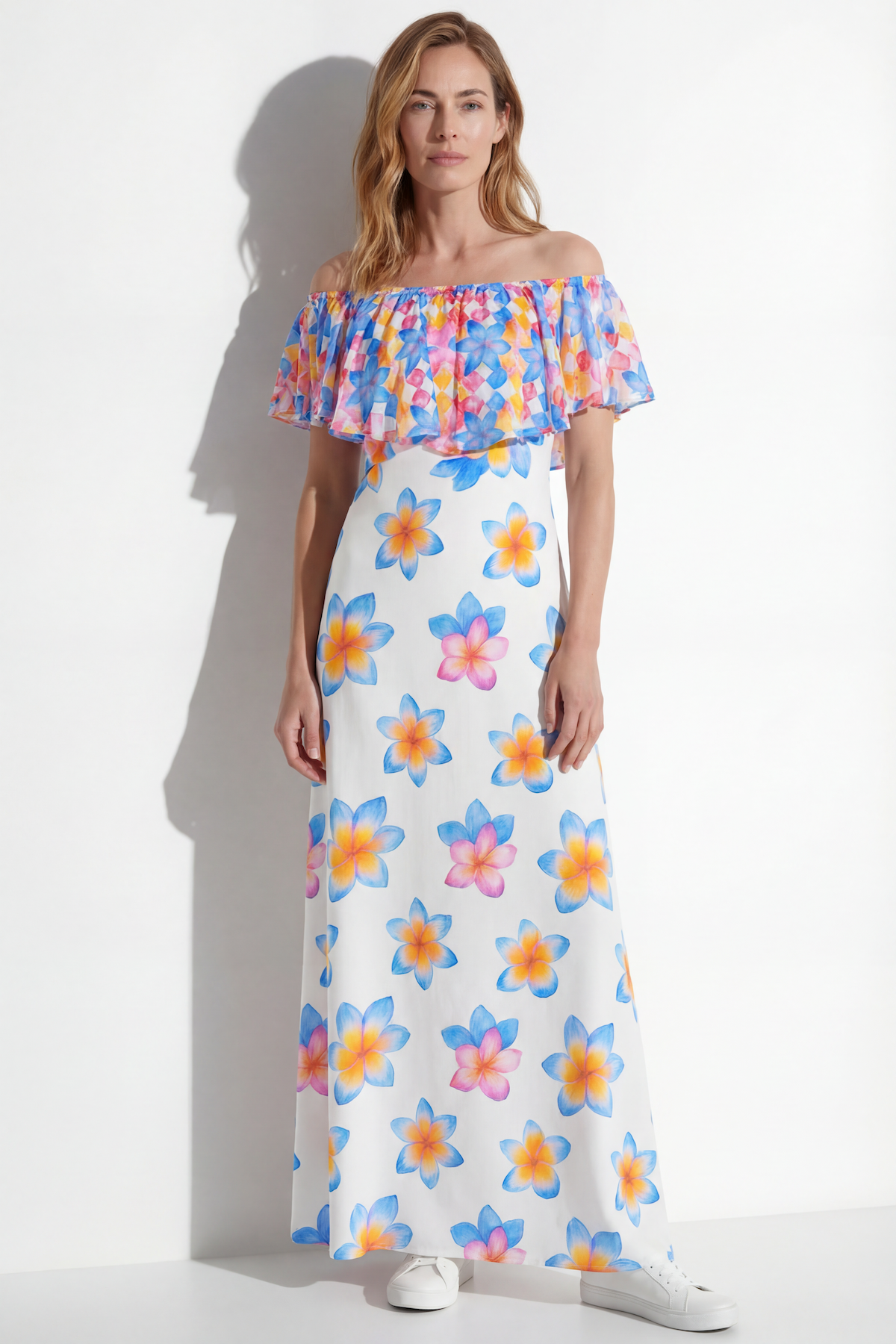 Isla Bloom Ruffle Boho Maxi