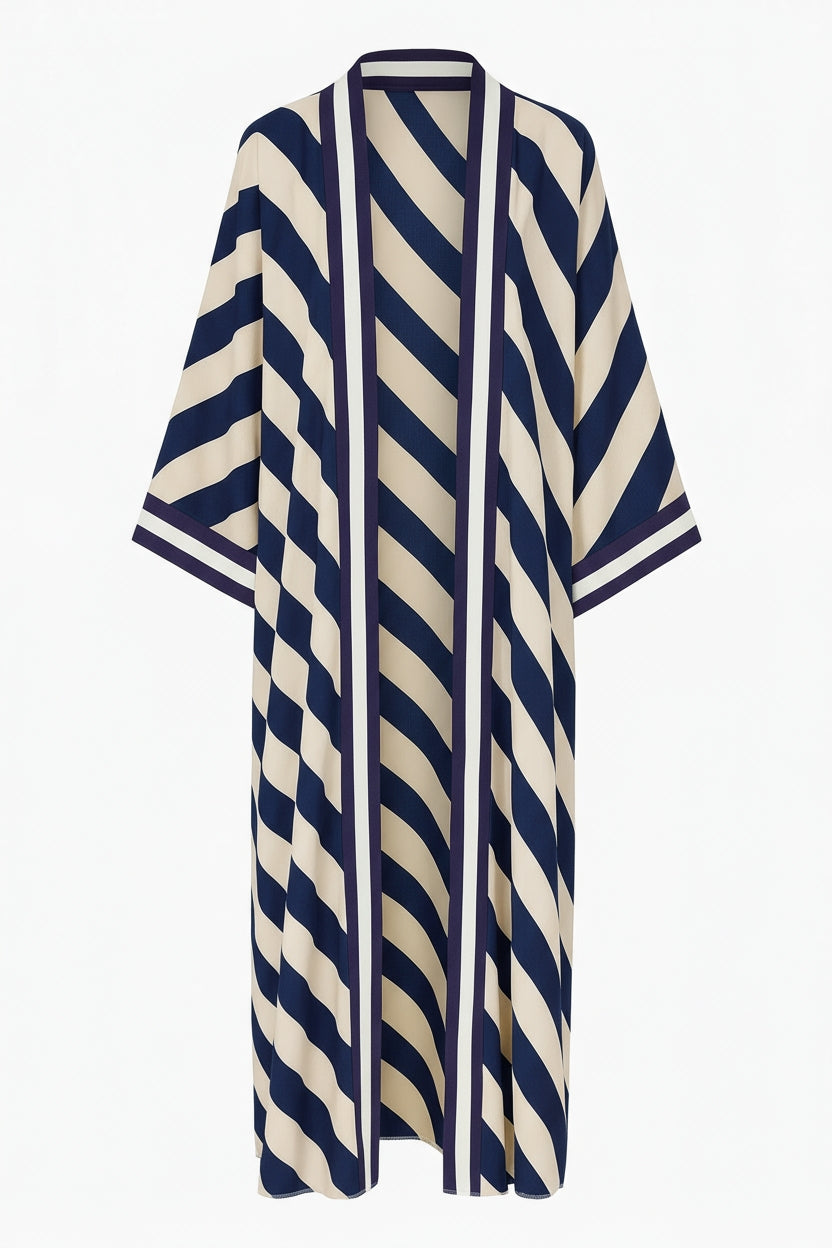 Striped Kimono Shrug