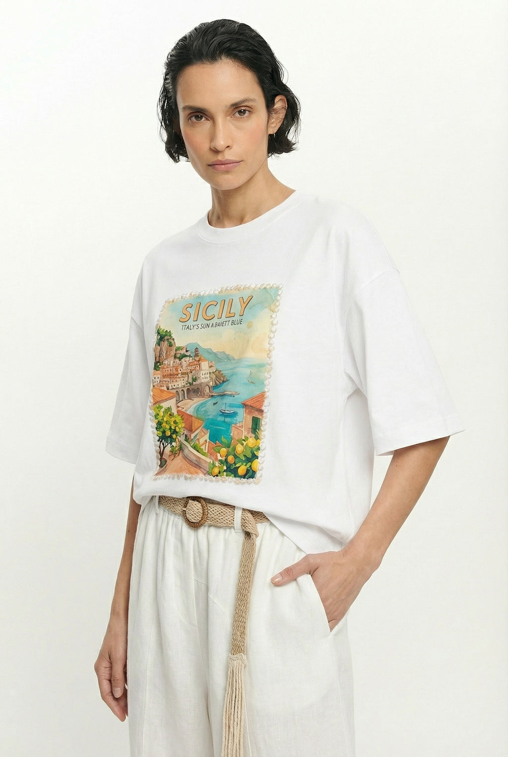 Postcards T-Shirt, Sicily