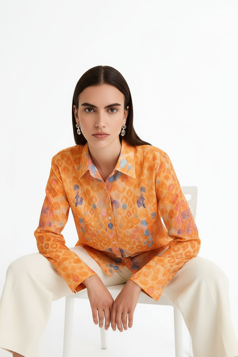 Serpentine Collar Shirt