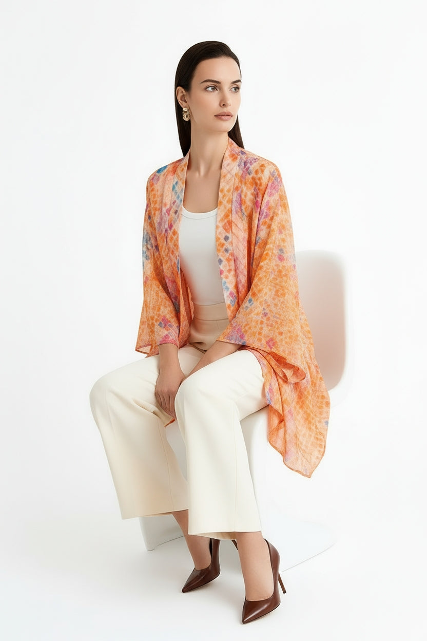 Serpentine Short Kimono Shrug