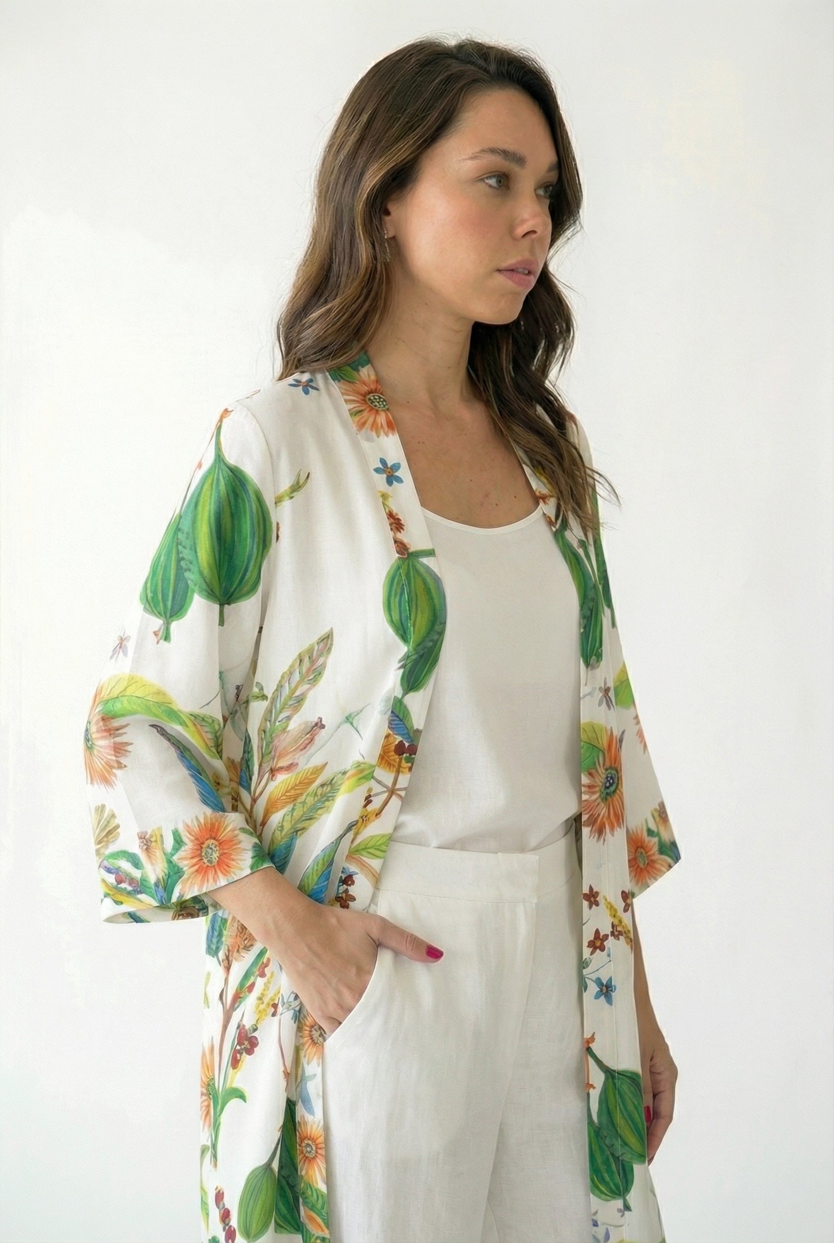 Amaya Long Kimono Shrug