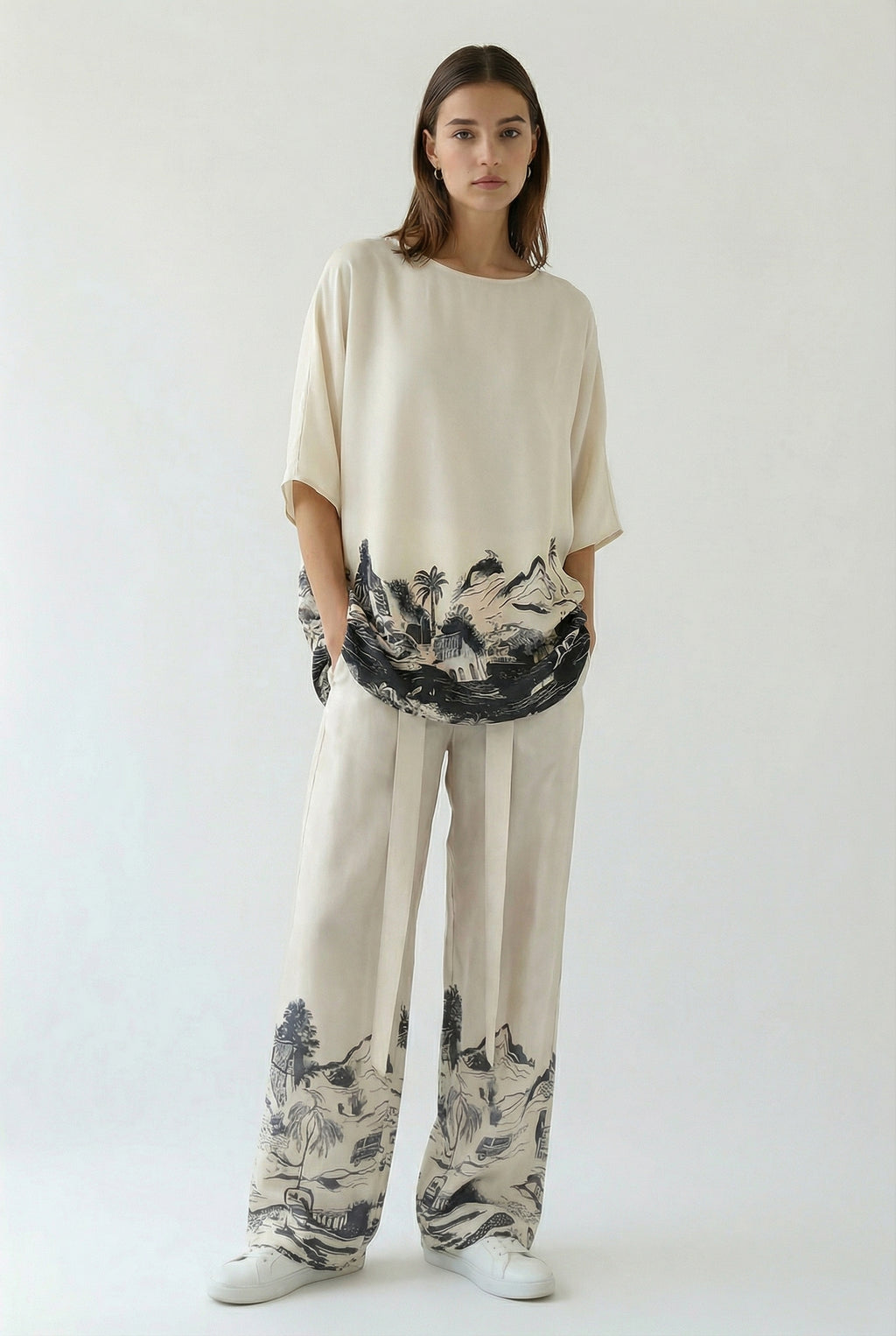 Wayfarer Kaftan Top Cream