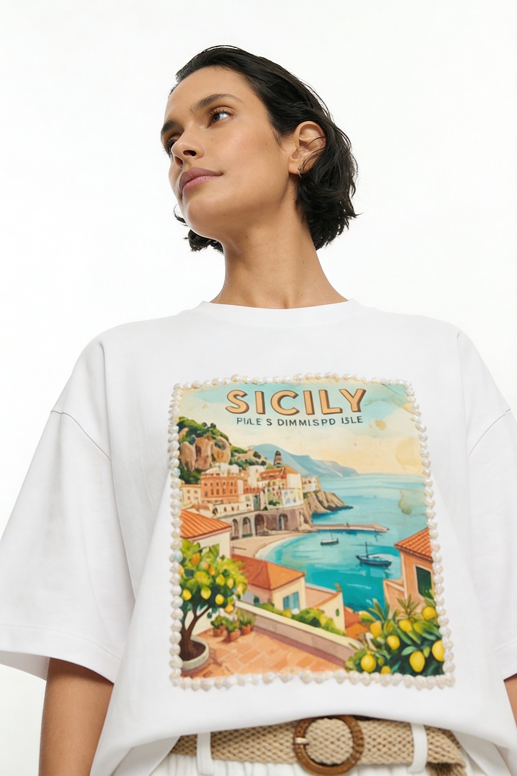 Postcards T-Shirt, Sicily