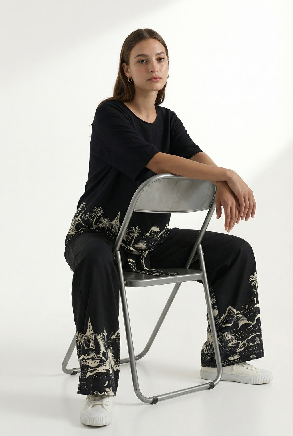 Wayfarer Kaftan Top Black