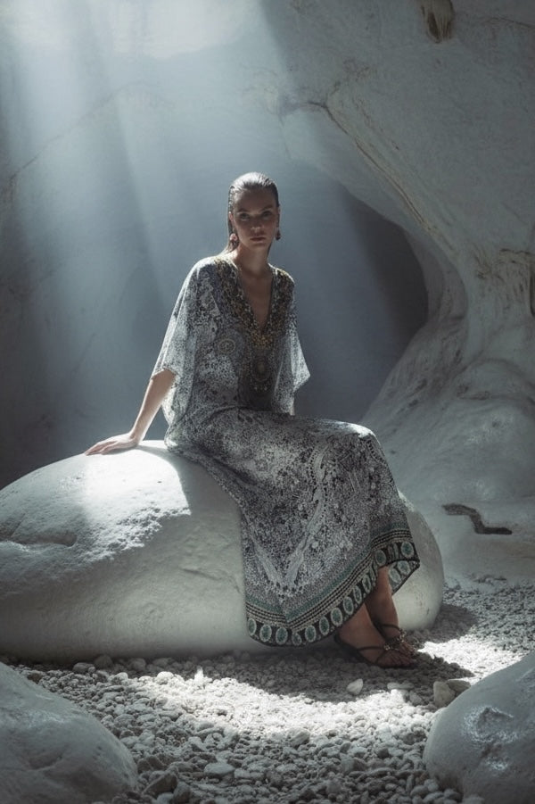 Monte Blanco Long Kaftan