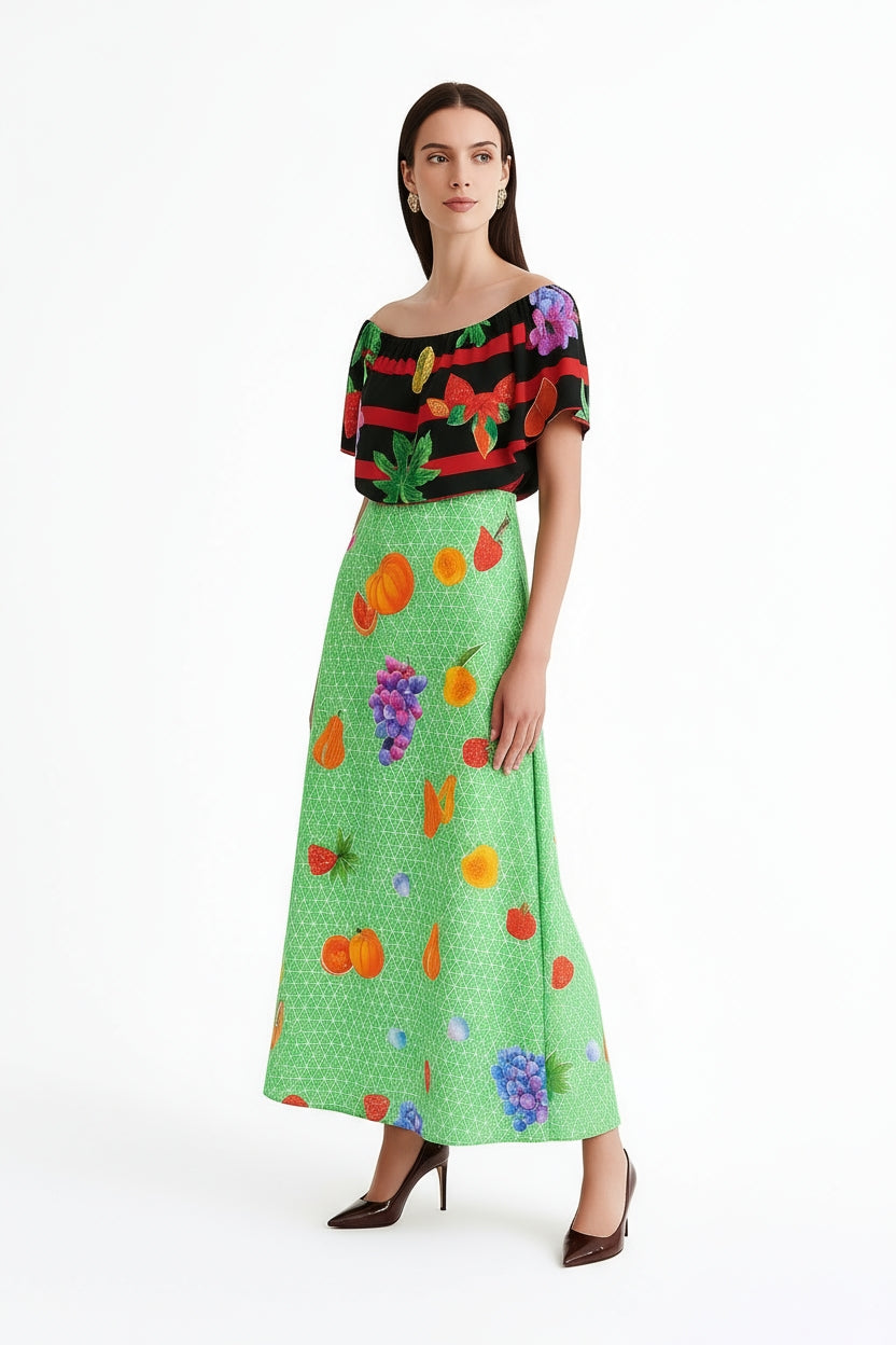 Lisbon Ruffle Boho Maxi