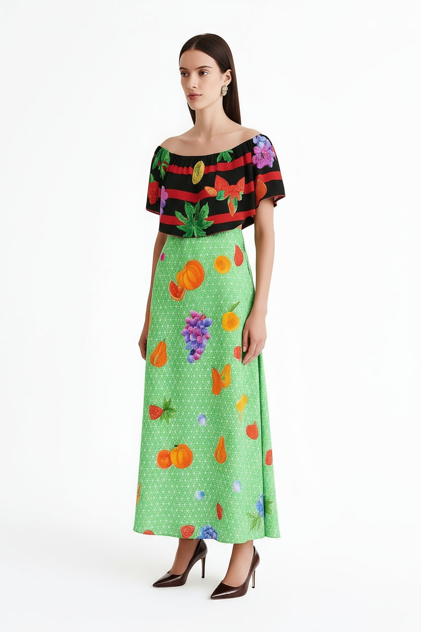 Lisbon Ruffle Boho Maxi