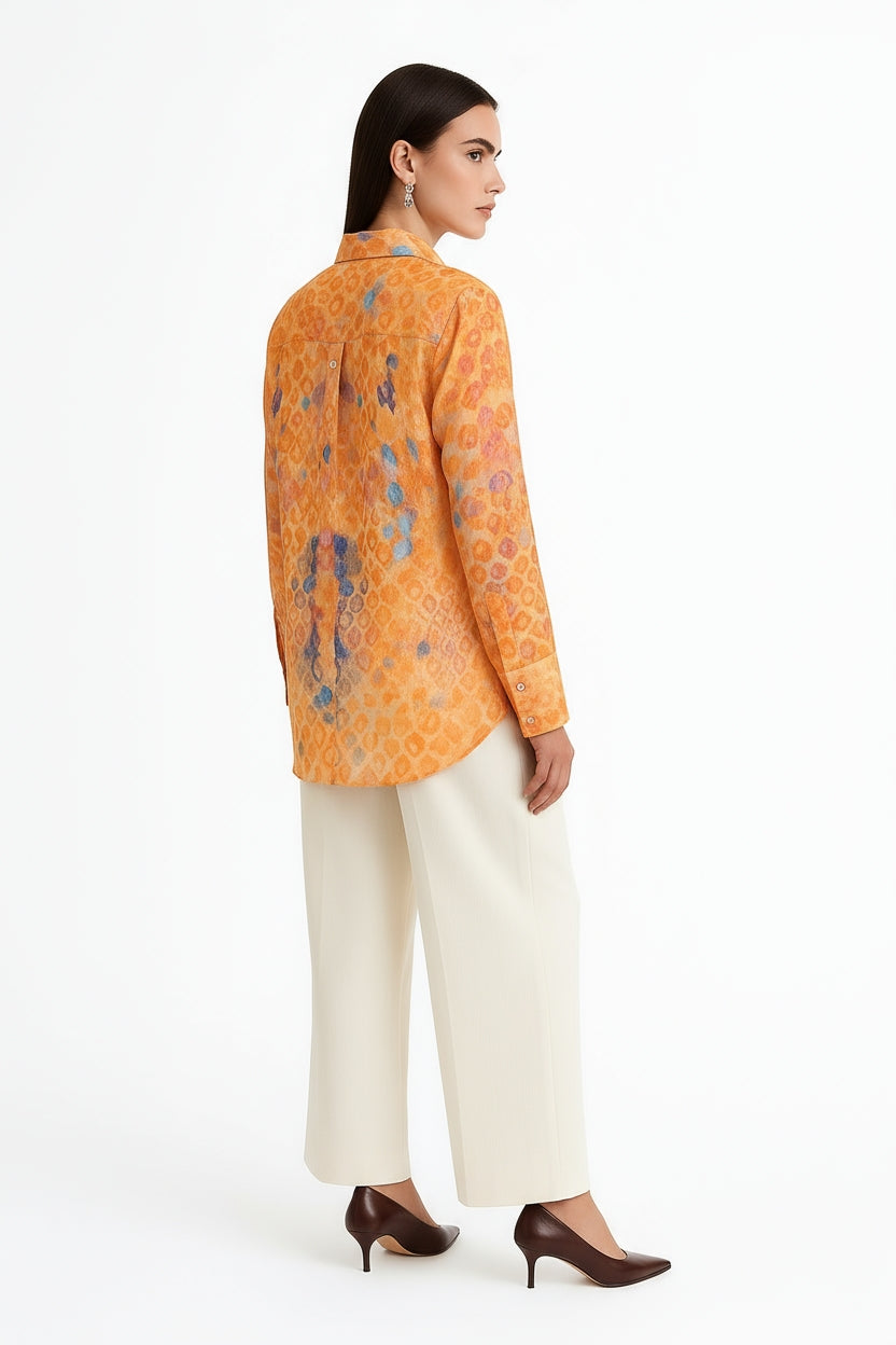 Serpentine Collar Shirt