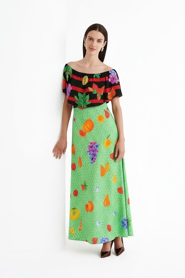 Lisbon Ruffle Boho Maxi