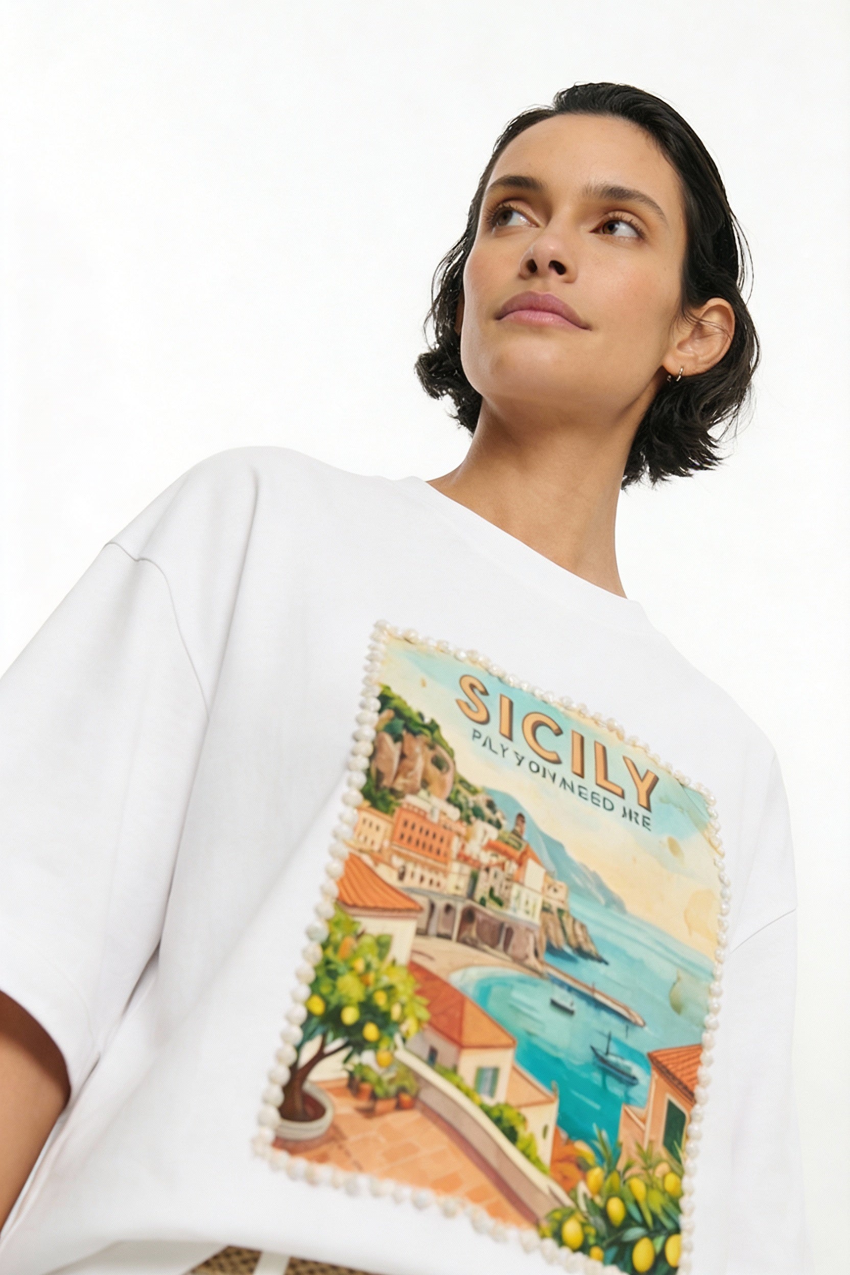 Postcards T-Shirt, Sicily