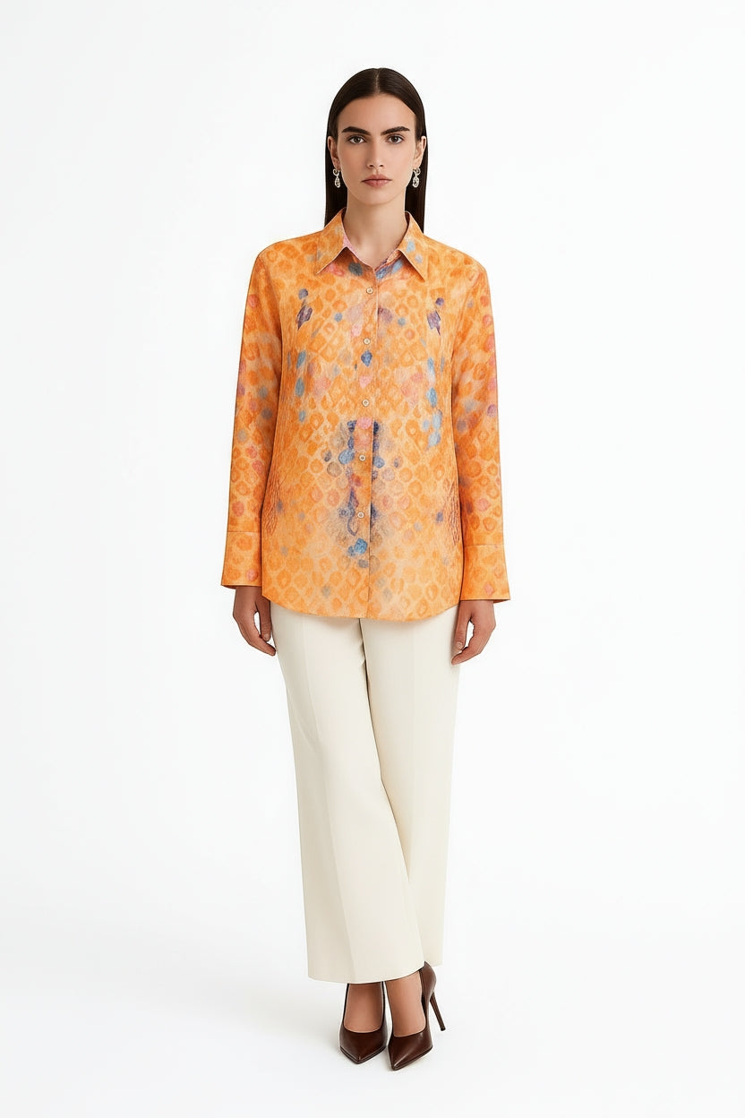 Serpentine Collar Shirt