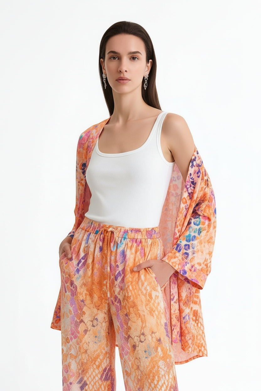 Serpentine Short Kimono Shrug