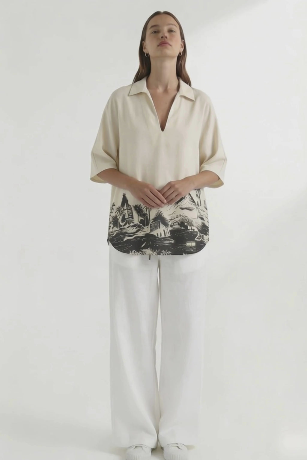 Wayfarer Resort Top Cream