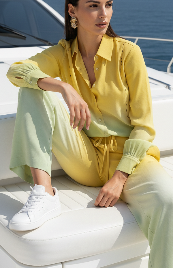 Sunset Yellow Trousers